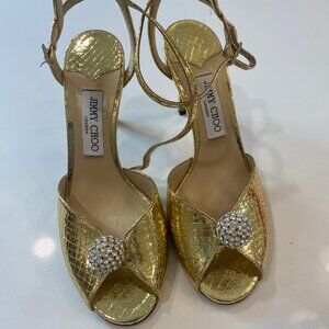Jimmy Choo  Sacora 85 Embellished Sandals